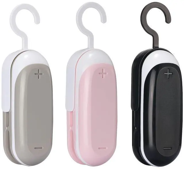 Main image of Mini Bag Sealer, 3 Packs Portable Heat Vacuum Sealers, Chip Bag Sealer with Cutter 2 in 1 Heat Sealer Food Sealer Bag Resealer Handheld with Hook for Plastic Bags Food Storage