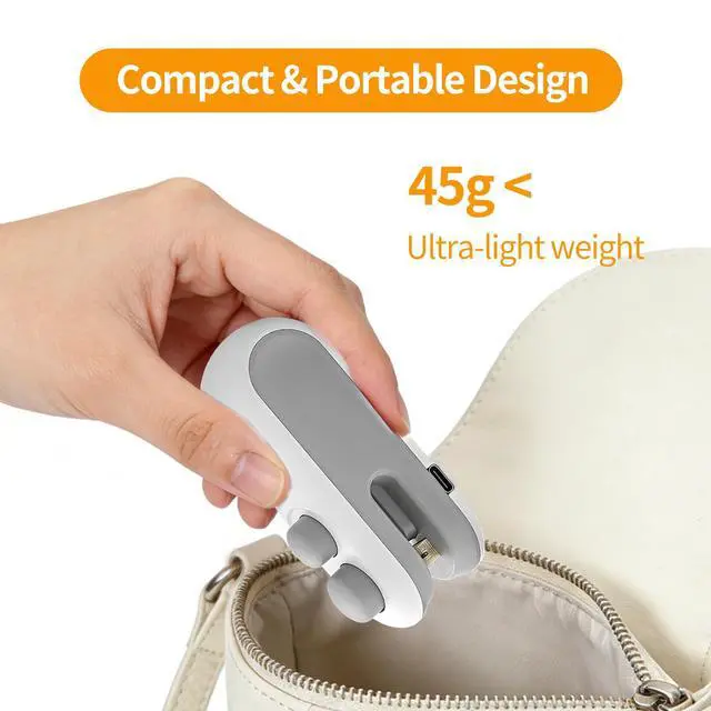 Alt view image 7 of 7 - Mini Bag Sealer, 2 in 1 Heat Sealers with Cutter, Portable Handheld Chip Bag Sealers, Rechargeable Vacuum Sealers for Snacks & Food Storage