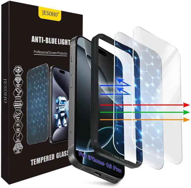 Main image of Blue light Screen Protector for iPhone 16 Pro & 17 6.3 inch