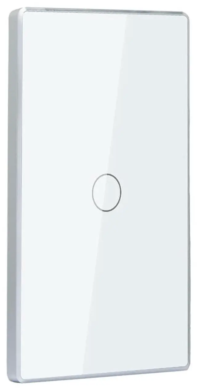 Main image of Smart Switch Aluminum Frame,Need Neutral Wire,White 1 Button