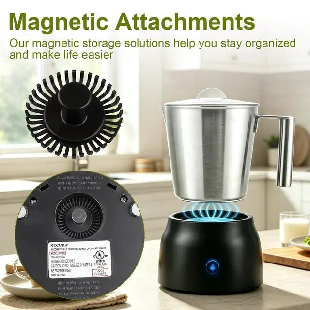 Alt view image 3 of 7 - F280R Replacement Whisks for Secura 4-IN-1 Electric Milk Frother-2Ps Black