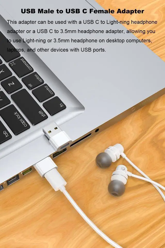 Alt view image 6 of 6 - USB C to Lightning Headphone Adapter, USB C to 3.5mm Audio Adapter