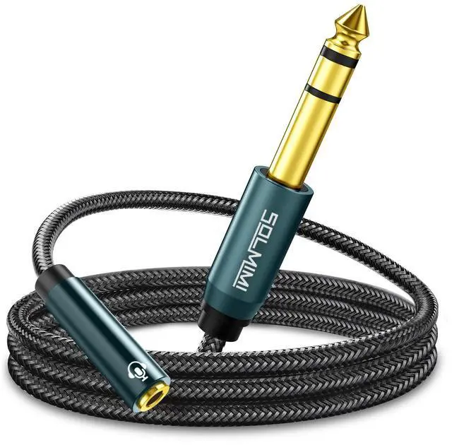 Main image of 1/4 to 1/8 Headphone Adapter, 4 Feet 6.35mm Male to 3.5mm Female TRS Stereo Audio Jack Adapter Cable for Mixer Guitar Amp Piano Keyboard Amplifier Headphone Speaker (4Ft/1.2M)