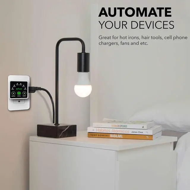 Alt view image 6 of 6 - Smart Digital Countdown Timer, Repeat Cycle Timer with 3-Prong Grounded Outlet for Lamps, Light and Home Appliances, 15A/1875W ½ HP