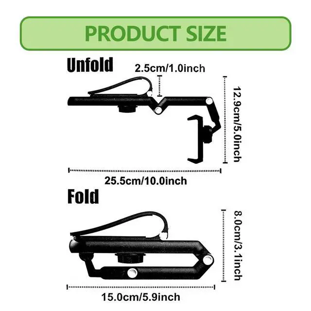 Alt view image 2 of 7 - Sun Visor Car Phone Holder, 360° Rearview Phone Holder for Car Sun Visor, Retractable Car Phone Mount Compatible with iPhone/Android/Samsung