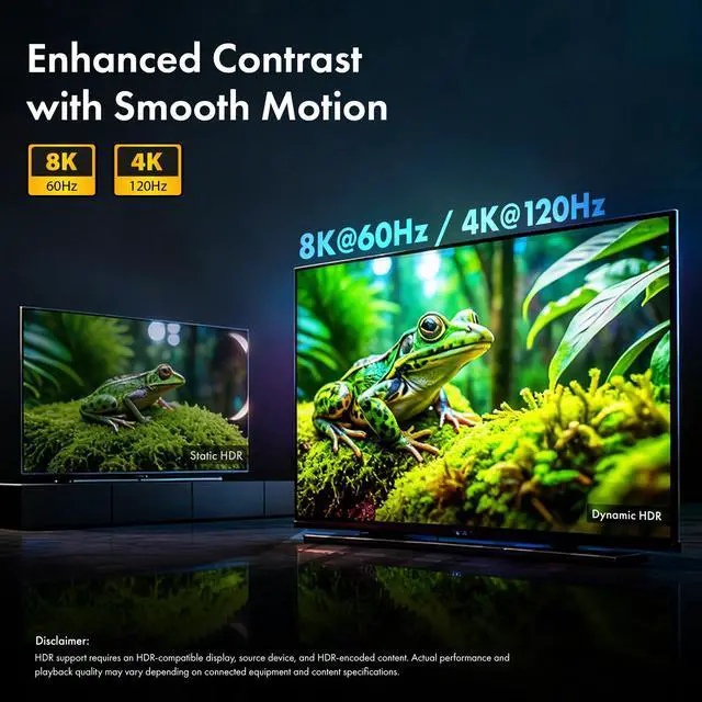 Alt view image 3 of 7 - Type-C to HDMI 2.0 Cable 4K@60Hz Ultra HD, 3.3 Feet, 18Gbps High-Speed Transfer, Pure Copper & 24K Gold-Plated Male to Male Connectors, Compatible with TV, Laptop, Type-C Smartphone, Projector