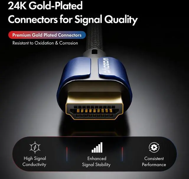 Alt view image 5 of 7 - Type-C to HDMI 2.0 Cable 4K@60Hz Ultra HD, 3.3 Feet, 18Gbps High-Speed Transfer, Pure Copper & 24K Gold-Plated Male to Male Connectors, Compatible with TV, Laptop, Type-C Smartphone, Projector