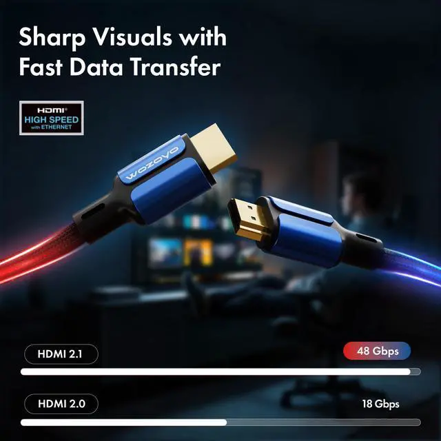 Alt view image 7 of 7 - Type-C to HDMI 2.0 Cable 4K@60Hz Ultra HD, 3.3 Feet, 18Gbps High-Speed Transfer, Pure Copper & 24K Gold-Plated Male to Male Connectors, Compatible with TV, Laptop, Type-C Smartphone, Projector