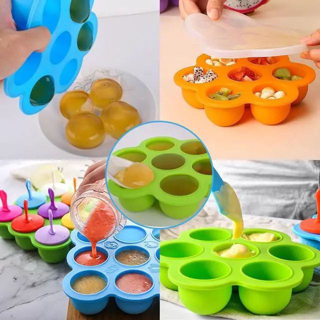 Alt view image 5 of 7 - 2 PCS Egg Bites Silicone Mold, Sous Vide Egg Bite Maker, Fits Instant Pot 5,6,8 qt Pressure Cooker