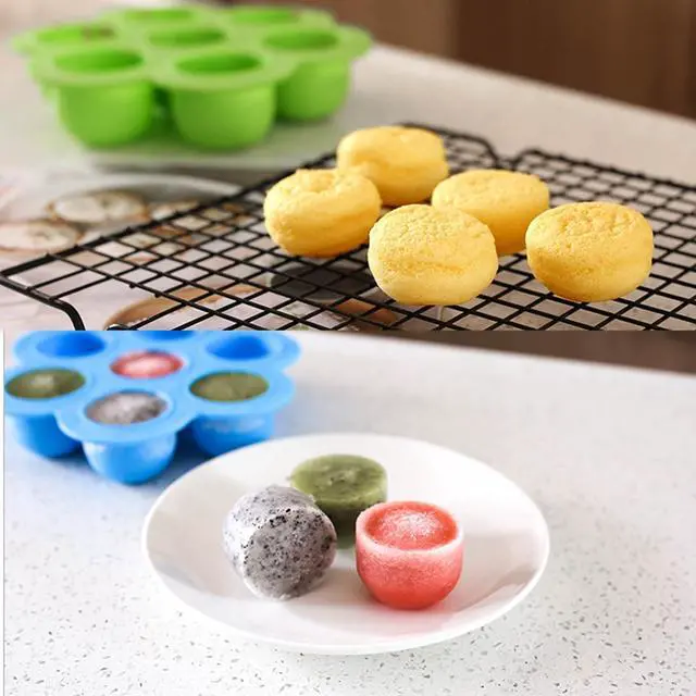 Alt view image 6 of 7 - 2 PCS Egg Bites Silicone Mold, Sous Vide Egg Bite Maker, Fits Instant Pot 5,6,8 qt Pressure Cooker