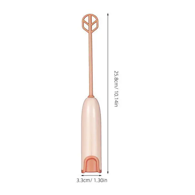 Alt view image 5 of 7 - Handheld Electric Baby Formula Mixer - 2 Stirring Sticks, Ideal for Bottle, Protein Powder, Coffee - Portable for Travel, Office & Home (Brown)