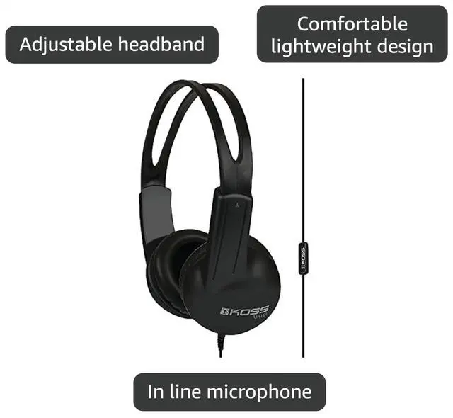 Alt view image 3 of 3 - UR10i Lightweight Wired Headphone, Black