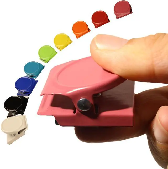 Main image of Mini Chip Clips - Set of 9 Multi-Colored Small Bag Clips for Food - Perfect for Sealing Chip Bags, Snacks, and More