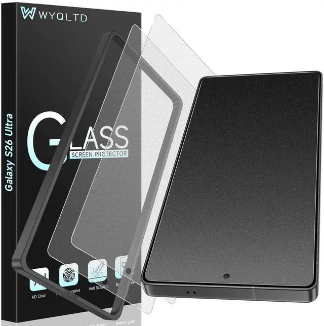 Main image of 2 Pack for Samsung Galaxy S26 Ultra Matte Screen Protector Glass,Fingerprint Unlocking, Anti Glare, Anti Fingerprint, Shatterproof Sensitive Touch Quick Installation