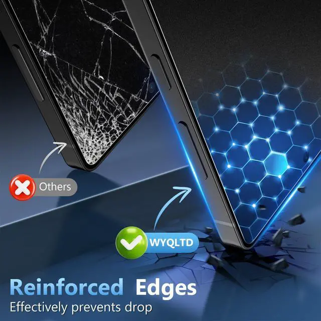 Alt view image 5 of 7 - 2 Pack for Samsung Galaxy S26 Ultra Matte Screen Protector Glass,Fingerprint Unlocking, Anti Glare, Anti Fingerprint, Shatterproof Sensitive Touch Quick Installation