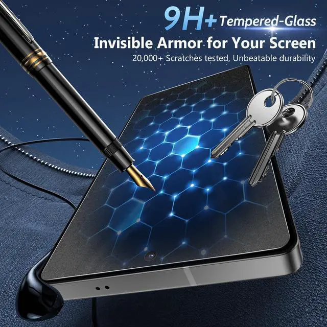 Alt view image 6 of 7 - 2 Pack for Samsung Galaxy S26 Ultra Matte Screen Protector Glass,Fingerprint Unlocking, Anti Glare, Anti Fingerprint, Shatterproof Sensitive Touch Quick Installation