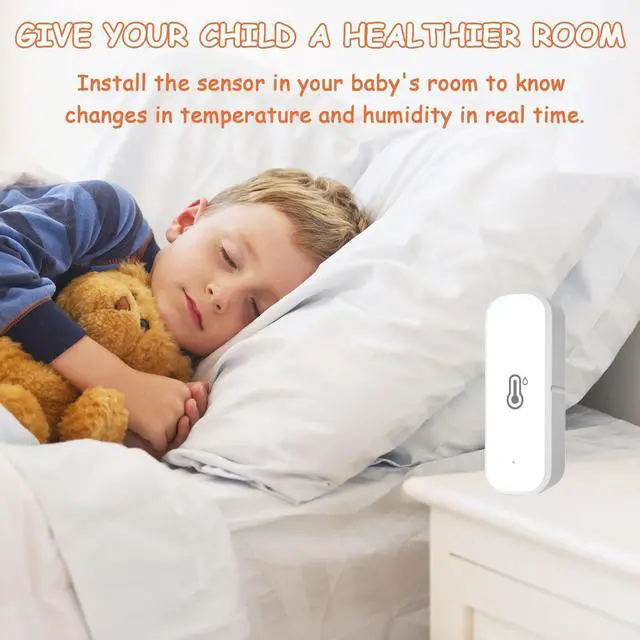 Alt view image 3 of 7 - WiFi Hygrometer Thermometer Sensor (1 Pack)