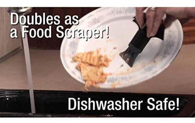 Alt view image 5 of 5 - Disposal Genie Garbage Disposal Strainer | Kitchen Sink Drain Splash Guard | Food Scraper | Black (10450)