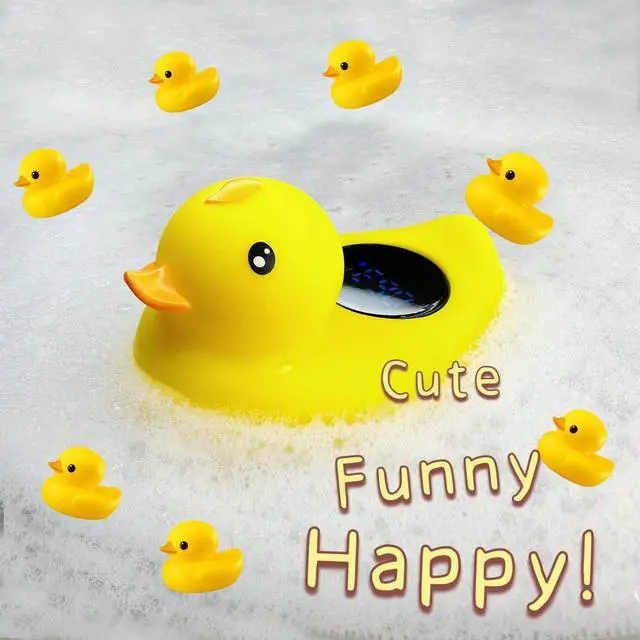 Alt view image 7 of 7 - Baby Bath Tub Thermometer for Newborn - Bathtub Water Temperature Thermometer for Toddler, Safety Floating Bathing Tub Toy Newborn Bath Essentials, Gift for Mom Kid Girls Boys (Duck)
