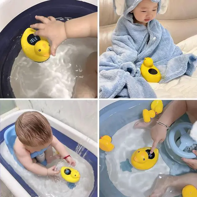 Alt view image 6 of 7 - Baby Bath Tub Thermometer for Newborn - Bathtub Water Temperature Thermometer for Toddler, Safety Floating Bathing Tub Toy Newborn Bath Essentials, Gift for Mom Kid Girls Boys (Duck)