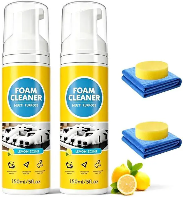 Main image of 4-in-1 Foam Cleaner All Purpose,Multi-Enzyme Foam Spray Cleaner,Multipurpose Foam Cleaner,Deep Cleaning Foam Spray,All-Purpose Deep Cleaning Spray for Car Interior Kitchen Bathroom Sofa (2Pcs)
