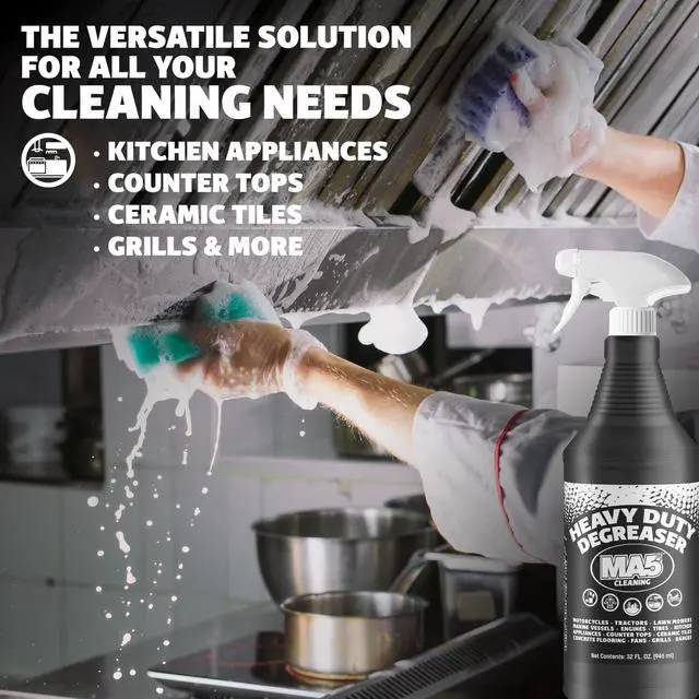 Alt view image 3 of 6 - Cleaner | Indoor and Outdoor Formula | Commercial, Residential, Kitchen, Automotive and Equipment Degreaser and Cleaner | 32oz Spray Bottle | Pack of 2