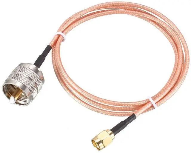 Main image of SMA Male to UHF PL-259 Male RG316 RF Coaxial Coax Cable 3 Ft