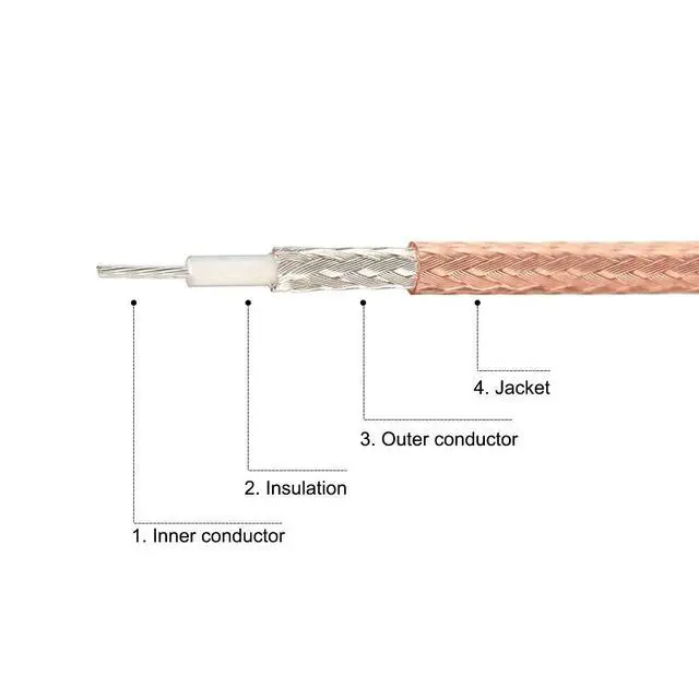 Alt view image 4 of 5 - SMA Male to UHF PL-259 Male RG316 RF Coaxial Coax Cable 3 Ft