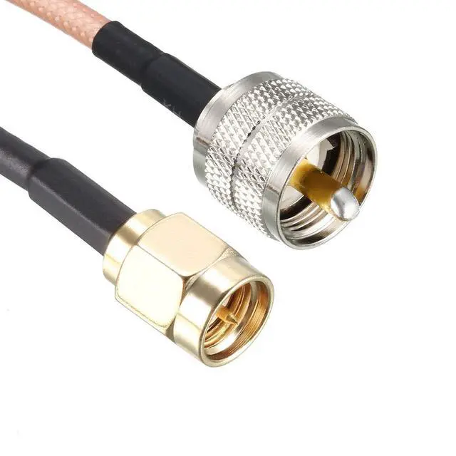Alt view image 3 of 5 - SMA Male to UHF PL-259 Male RG316 RF Coaxial Coax Cable 3 Ft