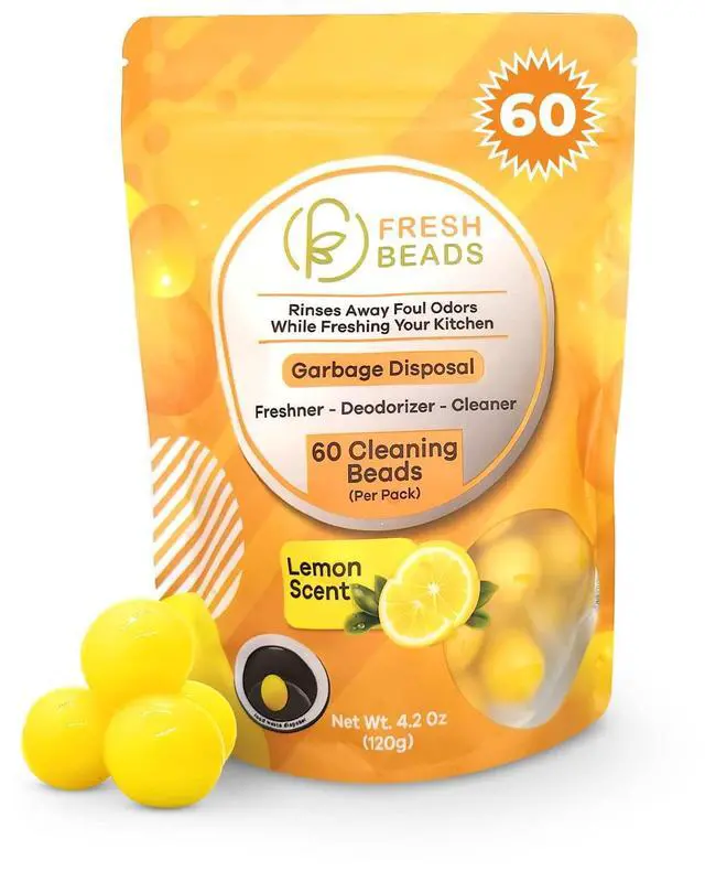 Main image of Sink Garbage Disposal and Drain Cleaner Pods, Freshener & Deodorizer Lemon Scent Capsules