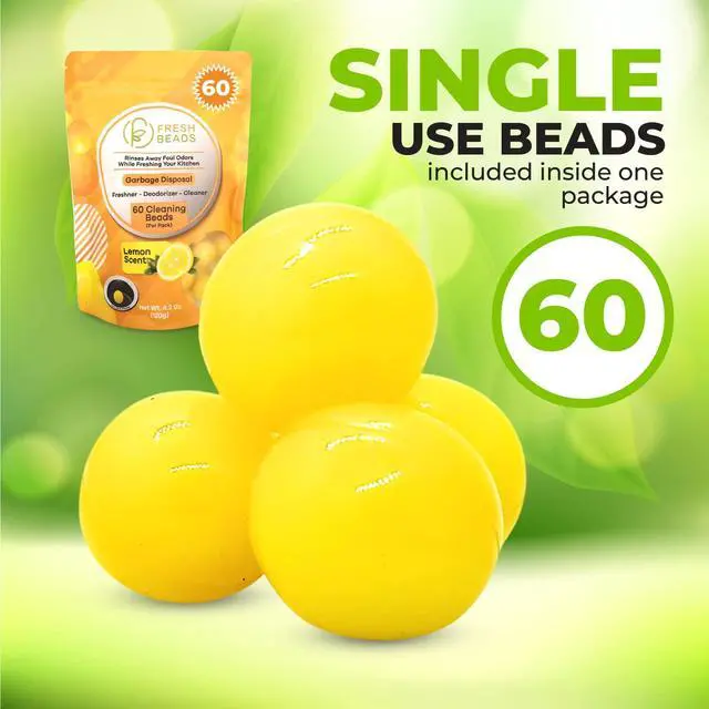 Alt view image 5 of 7 - Sink Garbage Disposal and Drain Cleaner Pods, Freshener & Deodorizer Lemon Scent Capsules