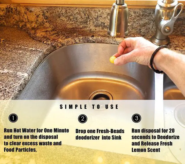 Alt view image 4 of 7 - Sink Garbage Disposal and Drain Cleaner Pods, Freshener & Deodorizer Lemon Scent Capsules