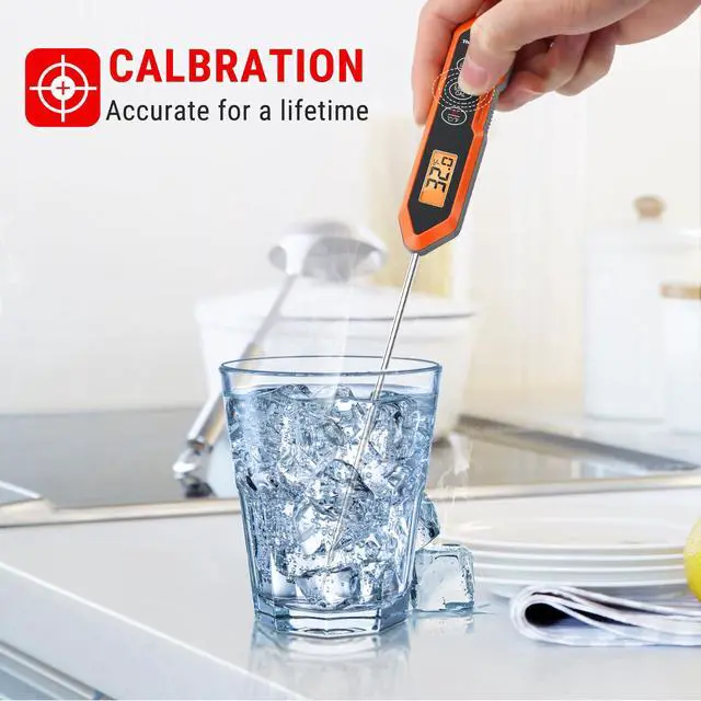 Alt view image 6 of 7 - TP15H Waterproof Instant Read Meat Thermometer for Cooking, Digital Food Thermometer with Backlight & Calibration, Cooking Thermometer for BBQ (Previously ThermoPro)