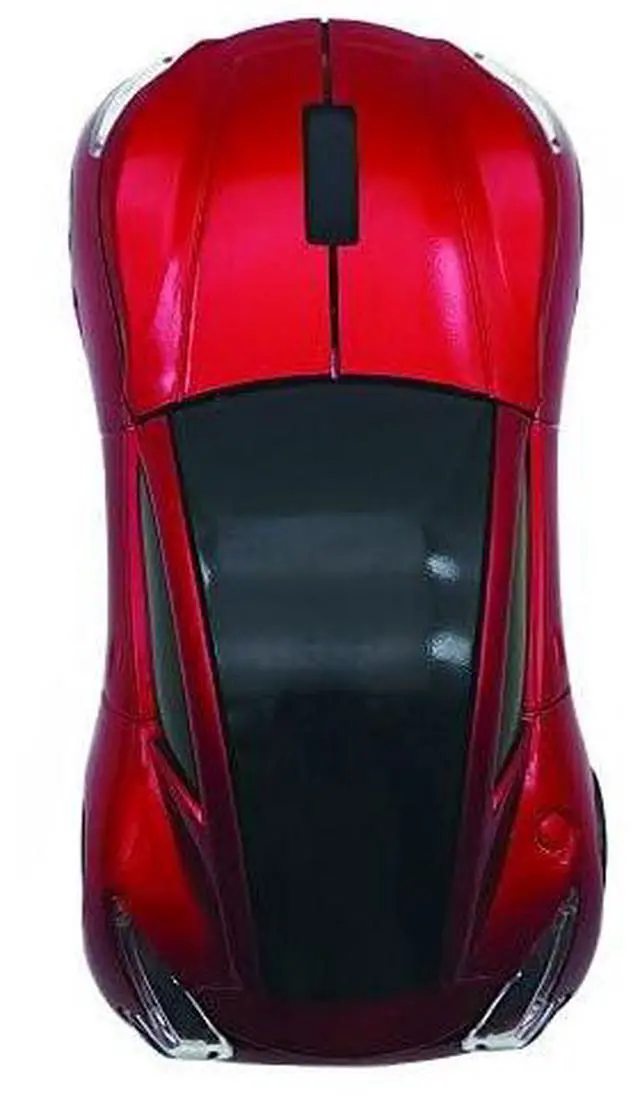 Alt view image 3 of 5 - Wireless Car Mouse for Computer, with USB Reciver, 3D, 1600DPI, Cool and Cute, for Laptop PC Computer Mac, for Both Boys, Girls, Kids and Adult, Red