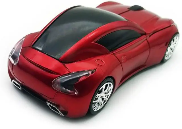 Alt view image 5 of 5 - Wireless Car Mouse for Computer, with USB Reciver, 3D, 1600DPI, Cool and Cute, for Laptop PC Computer Mac, for Both Boys, Girls, Kids and Adult, Red