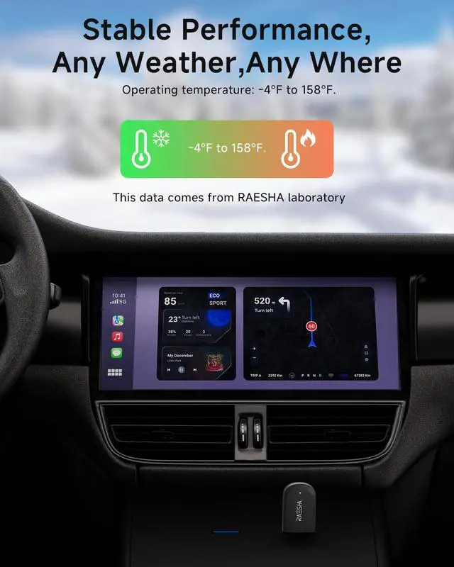 Alt view image 7 of 7 - Wireless CarPlay Adapter Mini 2 in 1 Wireless CarPlay Adapter for Both Apple CarPlay and Android Auto Easy Installation, Clutter-Free, and Seamless Control with Ultra-Fast Connection