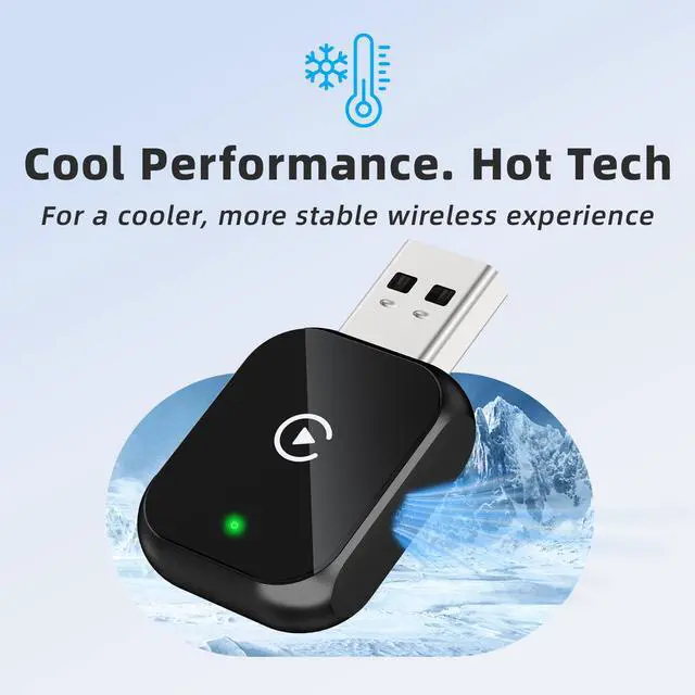 Alt view image 4 of 7 - Wireless Carplay Adapter (Jet Black)