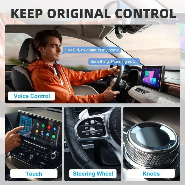 Alt view image 7 of 7 - Wireless Carplay Adapter (Jet Black)