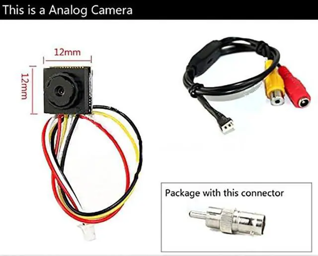 Alt view image 3 of 4 - CCTV Hd Mini Security Camera HD 1000TVL 3.6mm 90degree Small Portable Camera Mini Surveillance Camera(DST-CM12p1)