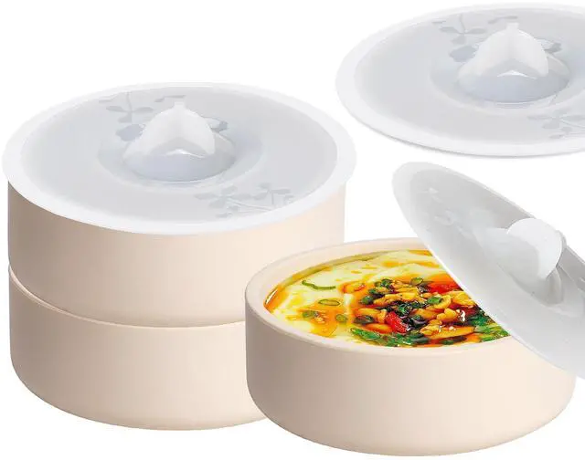 Main image of 3 Pack Silicone Egg Poacher with Lids, Air Fryer Egg Molds Reusable Nonstick Egg Bites Pan Microwave Egg Cooker, Silicone Egg Cup for Microwavable Egg Stovetop Instan Pot Egg Poaching Sous