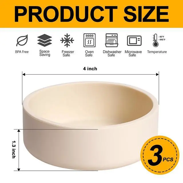 Alt view image 3 of 7 - 3 Pack Silicone Egg Poacher with Lids, Air Fryer Egg Molds Reusable Nonstick Egg Bites Pan Microwave Egg Cooker, Silicone Egg Cup for Microwavable Egg Stovetop Instan Pot Egg Poaching Sous