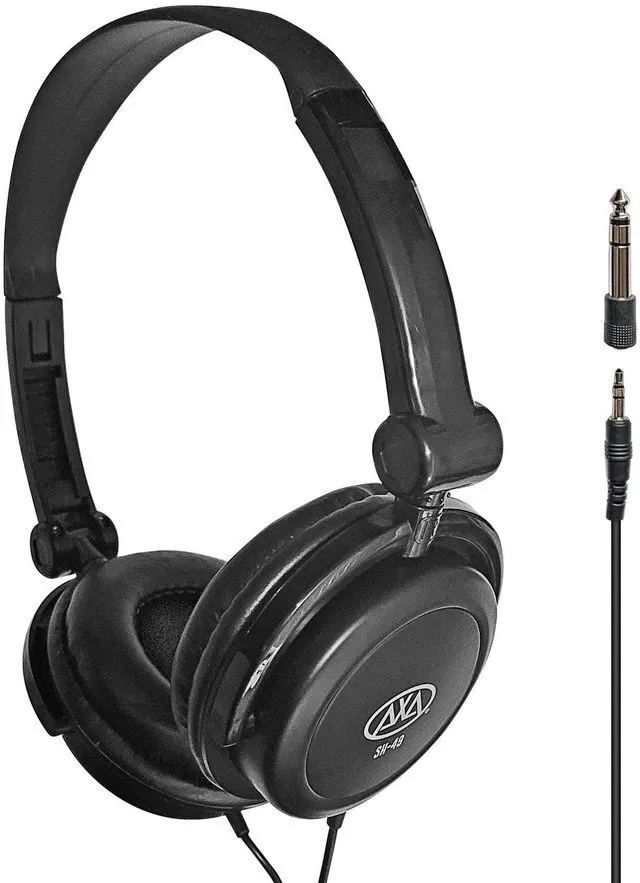 Main image of Closed-Back Wired Over Ear Headphones with 6ft Cable & 1/4-inch Jack Adapter | 38mm Neodymium Driver Swiveling Cups| Lightweight Foldable Recording Headphones for Guitar, Piano & Studio