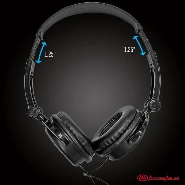 Alt view image 5 of 7 - Closed-Back Wired Over Ear Headphones with 6ft Cable & 1/4-inch Jack Adapter | 38mm Neodymium Driver Swiveling Cups| Lightweight Foldable Recording Headphones for Guitar, Piano & Studio