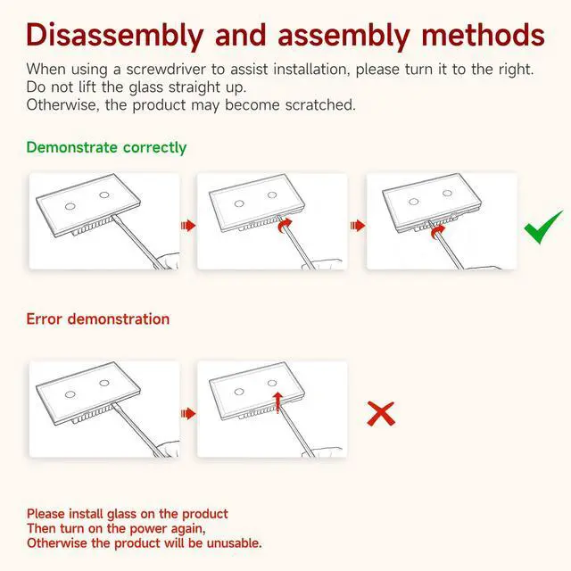 Alt view image 7 of 7 - Smart Switch,Neutral Wire Required,APP Control,Black 2 Button