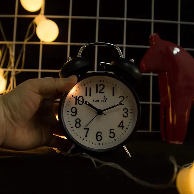 Alt view image 4 of 7 - {Loud Alarm for Deep Sleepers) 4'' Twin Bell Alarm Clock with Backlight for Bedroom and Home Decoration(Black)