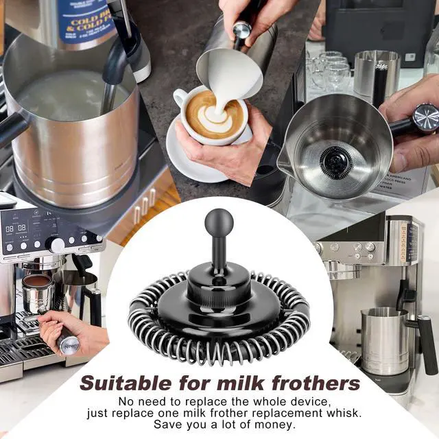 Alt view image 7 of 7 - Milk Frother Replacement Whisks for Ninja Luxe Cafe ES601/655/701 Kitchen Tool Replacement Parts, Stainless Steel ABS Material, Whisks Compatible with NJ Espresso Machine Accessories