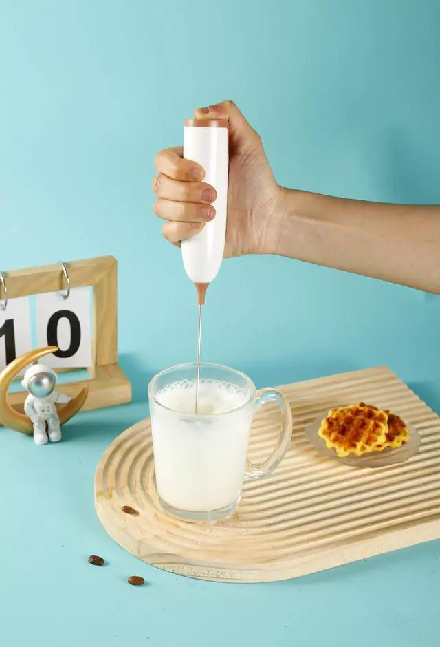 Alt view image 3 of 7 - Handheld Electric Baby Formula Mixer,Handheld Drink Mixer (Off White)