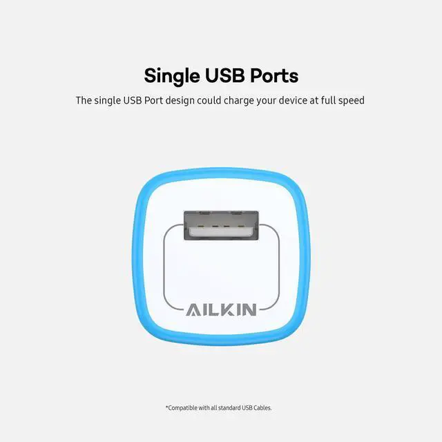 Alt view image 4 of 7 - USB Wall Charger 10 Pack, 5V 1A Single Port USB-A Power Plug Charging Block