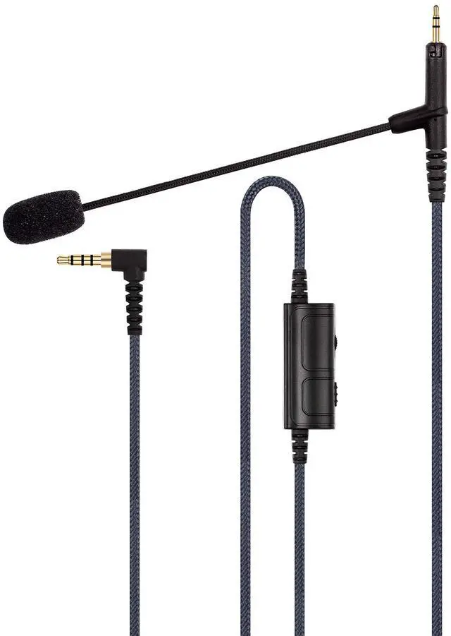 Main image of Cable Boom Microphone - Volume Control for PlayStation PS4 or Xbox One Controller, PC - Boompro Gaming Mic Compatible with Audio Technica ATH-M50x, ATH-M40x, ATH-M70x Headphones 150CM