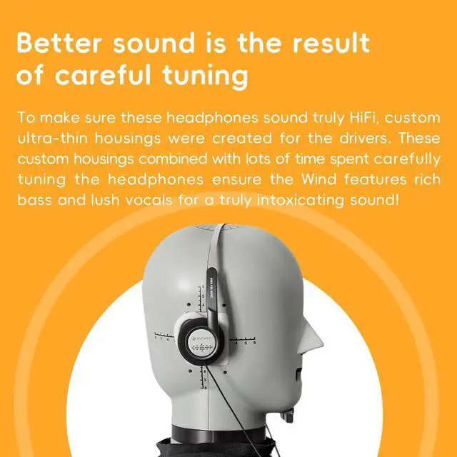 Alt view image 6 of 7 - Snowsky Wind 3.5mm ON-Ear Headphones for Recording Gaming with Microphone, 40mm Diaphragms Driver,HiFi Sound (Gold)